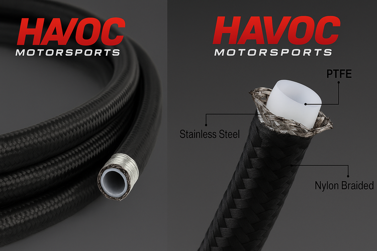 Nylon Braided PTFE Hose (Black)