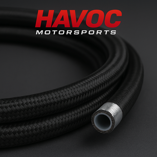 250 Series Black Nylon PTFE Teflon Braided Hose AN10 Per Metre