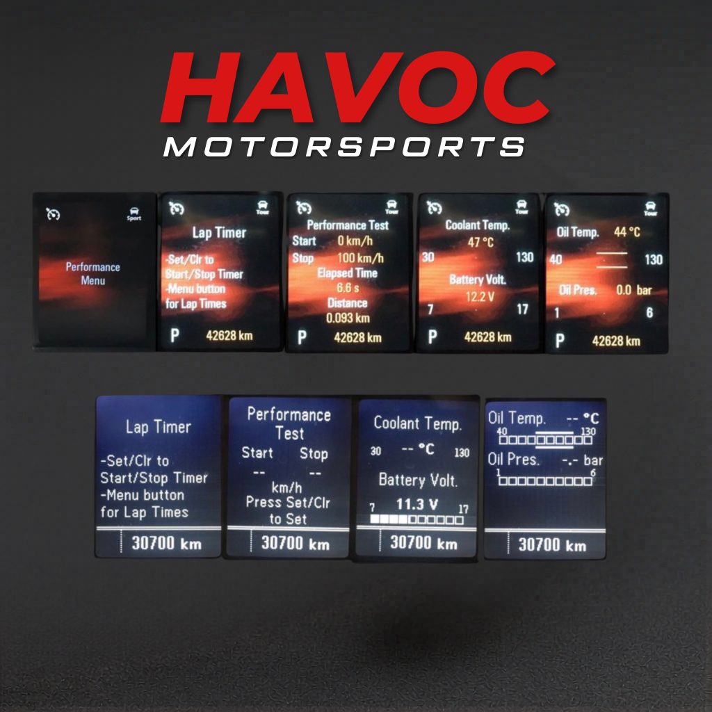 VF Instrument Cluster Performance Menu Programming - Holden Commodore Calais